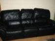 3 Seater & 2 Seater Black Leather Recliner Suite - £200.....