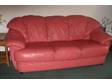 LEATHER 2 & 3 seater sofas - flamingo red,  leather 2 & 3....