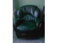 £350 - GREEN LATHER sofa,  Under one