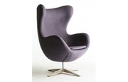 Grey wool fabric Egg chair reproduction